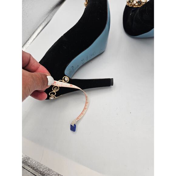 Paola Quadretti Firenze black Suede Pumps size 37.5 - Picture 6 of 9